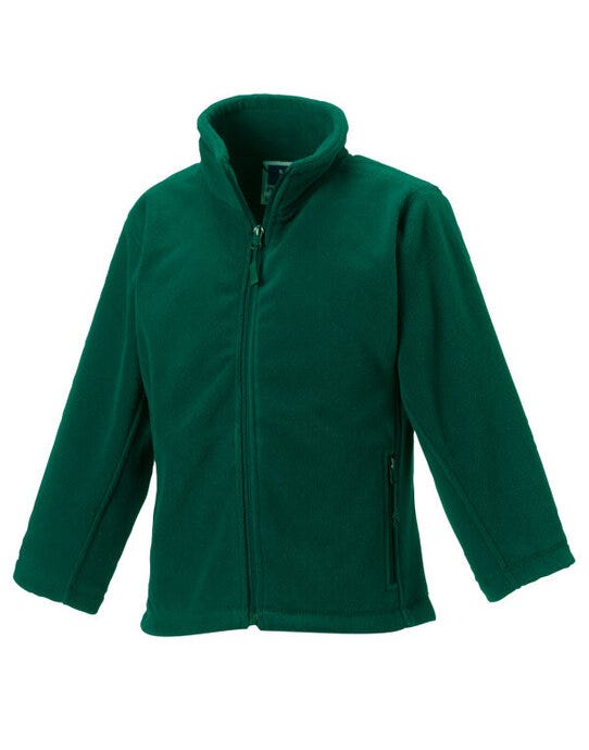 Russell Athletic Russell Kids FZ Outdoor Fleece - Bottle Green