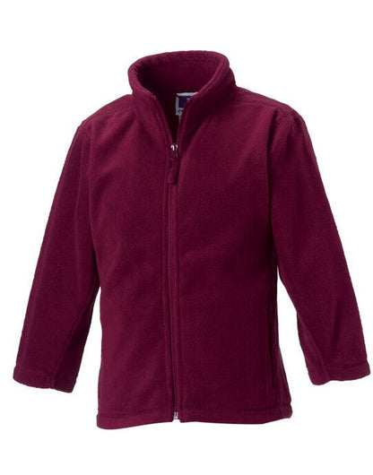 Russell Athletic Russell Kids FZ Outdoor Fleece - Burgundy