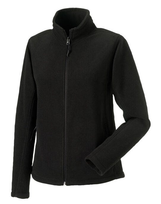 Russell Athletic Russell Ladies Full Zip Outdoor Fleece - Black