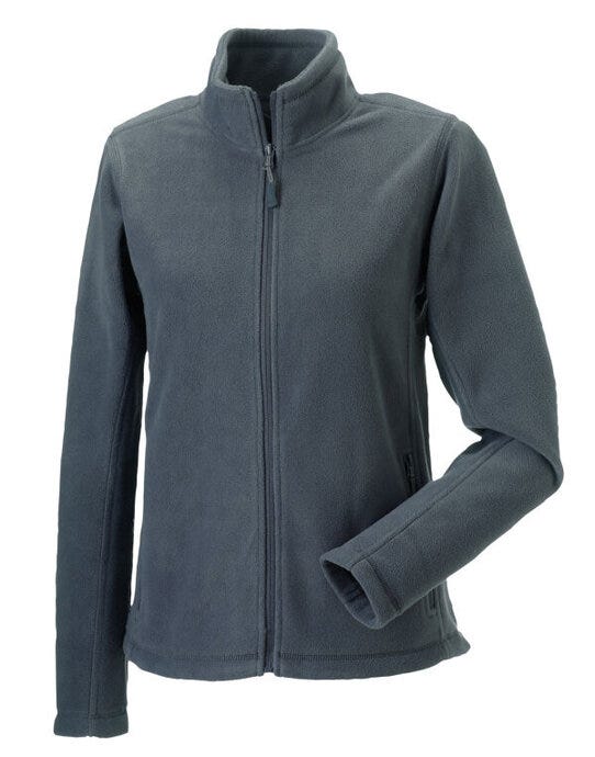 Russell Athletic Russell Ladies Full Zip Outdoor Fleece - Convoy Grey