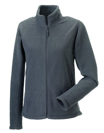 Russell Athletic Russell Ladies Full Zip Outdoor Fleece - Convoy Grey