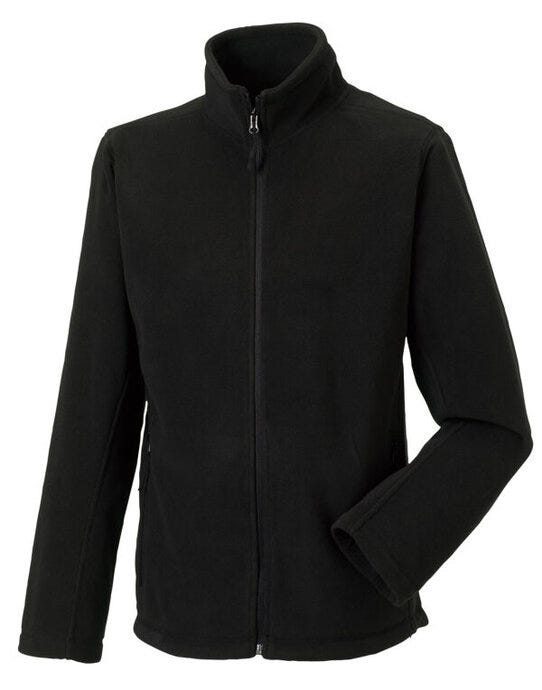 Russell Athletic Russell Mens Full Zip Outdoor Fleece - Black