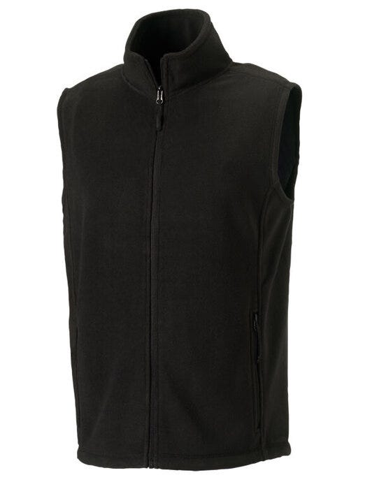 Russell Athletic Russell Mens Outdoor Fleece Gilet - Black