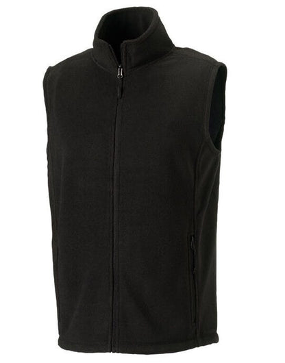 Russell Athletic Russell Mens Outdoor Fleece Gilet - Black