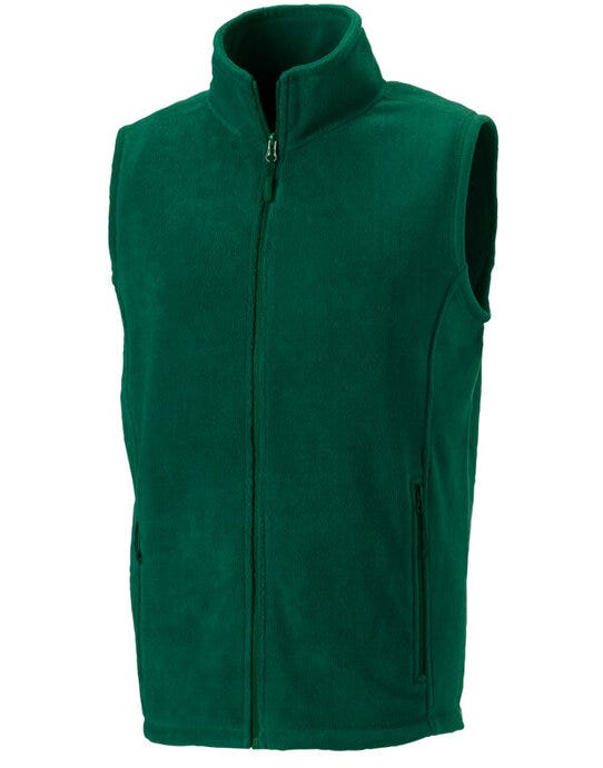 Russell Athletic Russell Mens Outdoor Fleece Gilet - Bottle Green