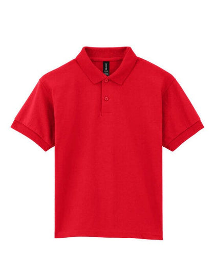 Gildan Dryblend Youth Jersey Polo - Red