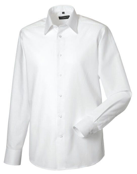 Russell Athletic Collection Russell Collection Men LS Tailor Oxford - White