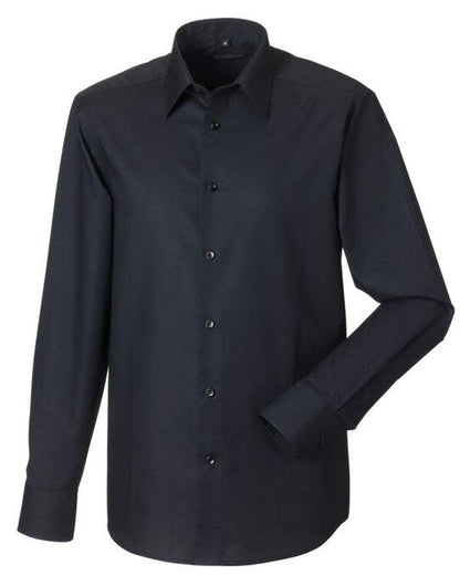 Russell Athletic Collection Russell Collection Men LS Tailor Oxford - Black