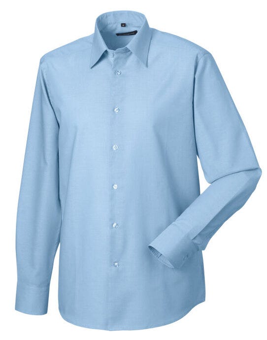 Russell Athletic Collection Russell Collection Men LS Tailor Oxford - Oxford Blue