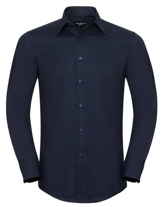 Russell Athletic Collection Russell Collection Men LS Tailor Oxford - Bright Navy