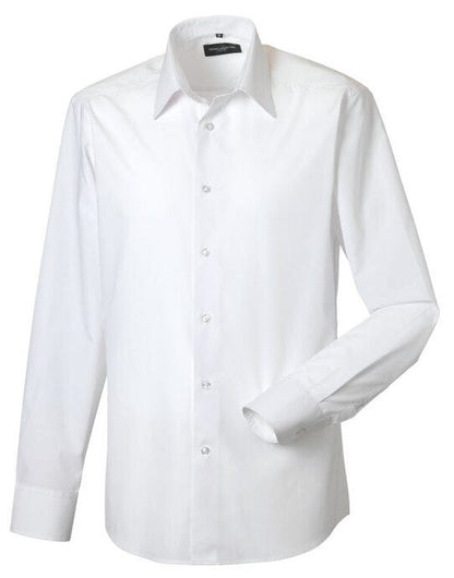 Russell Athletic Collection Russell Collection Mens LS Tailor Poplin - White