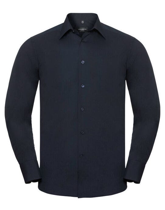 Russell Athletic Collection Russell Collection Mens LS Tailor Poplin - French Navy