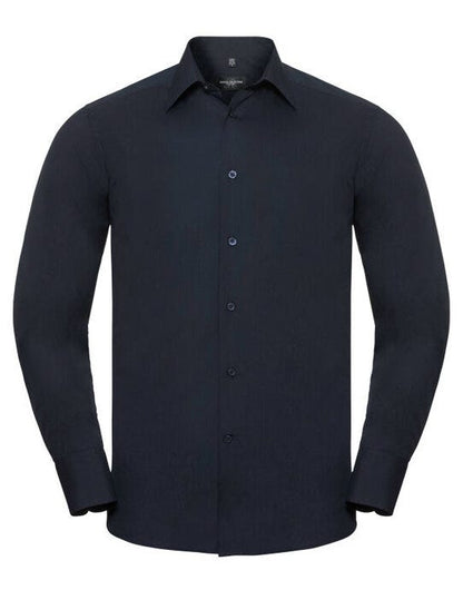 Russell Athletic Collection Russell Collection Mens LS Tailor Poplin - French Navy