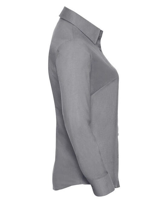 Russell Athletic Collection Russell Collection Lady LS Tailor Oxford - Silver