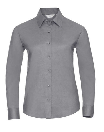 Russell Athletic Collection Russell Collection Lady LS Tailor Oxford - Silver