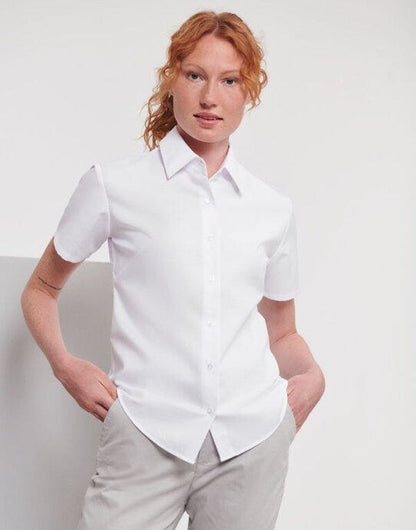 Russell Athletic Collection Russell Collection Lady SS Tailor Oxford - White