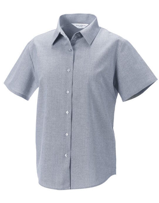 Russell Athletic Collection Russell Collection Lady SS Tailor Oxford - Silver Grey