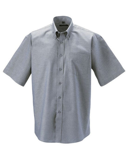Russell Athletic Collection Russell Collection Men SS Classic Oxford - Silver Grey