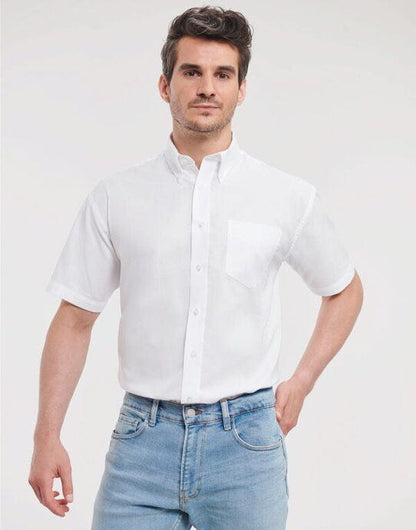 Russell Athletic Collection Russell Collection Men SS Classic Oxford - White
