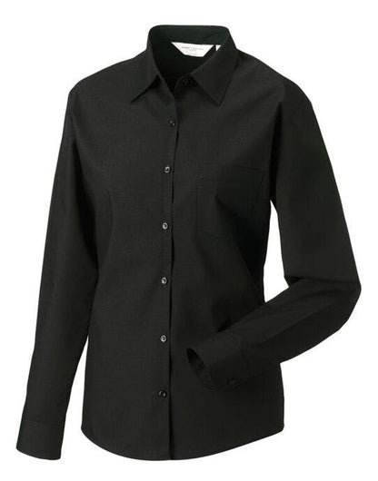 Russell Athletic Collection Russell Collection Lady LS Clasic Poplin - Black
