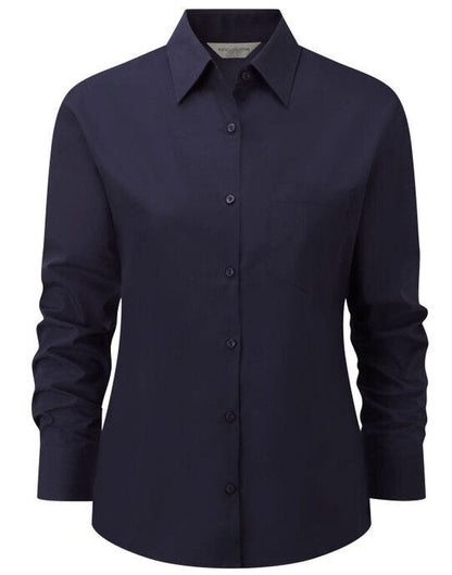 Russell Athletic Collection Russell Collection Lady LS Clasic Poplin - French Navy
