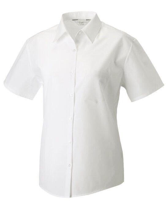 Russell Athletic Collection Russell Collection Lady SS Clasic Poplin - White
