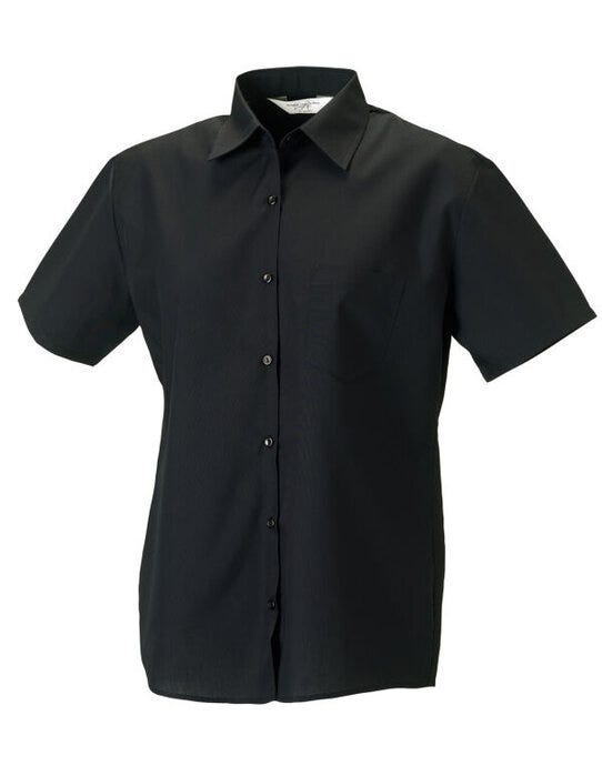 Russell Athletic Collection Russell Collection Lady SS Clasic Poplin - Black