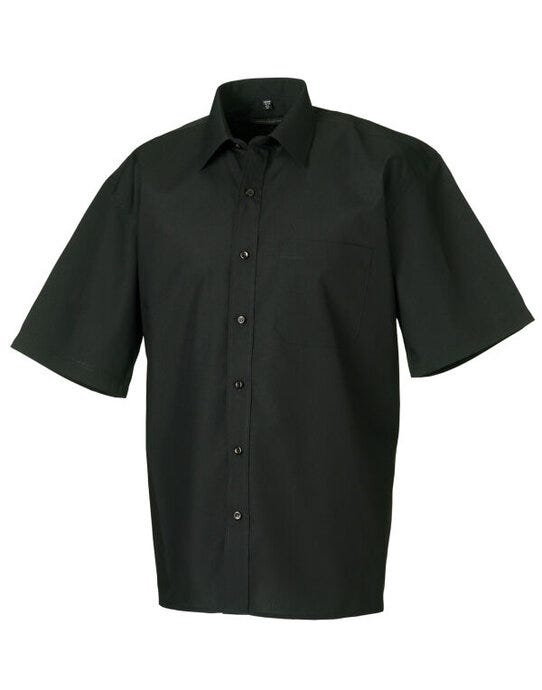 Russell Athletic Collection Russell Collection Men SS Classic Poplin - Black