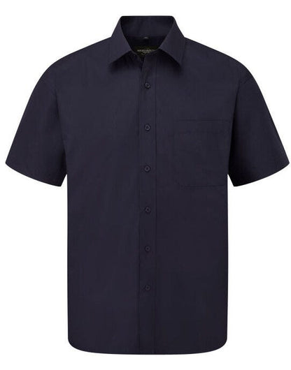 Russell Athletic Collection Russell Collection Men SS Classic Poplin - French Navy