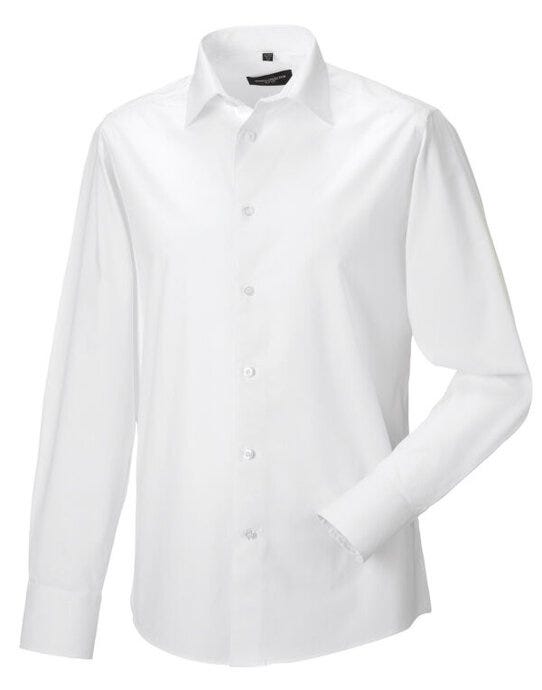 Russell Athletic Collection Russell Collection Mens LS Stretch Shirt - White