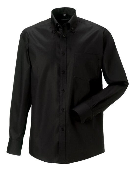 Russell Athletic Collection Russell Collection Mens LS NonIron Shirt - Black