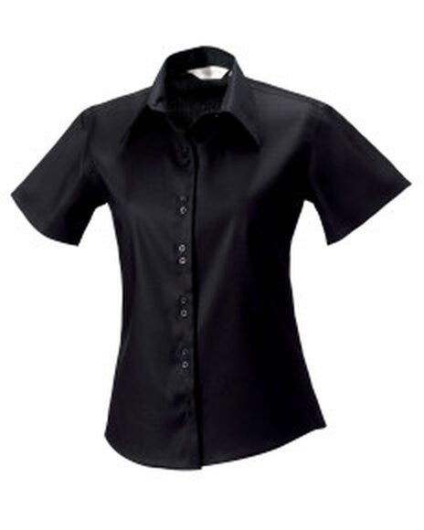 Russell Athletic Collection Russell Collection Lady SS NonIron Shirt - Black