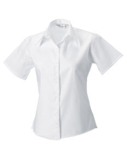 Russell Athletic Collection Russell Collection Lady SS NonIron Shirt - White