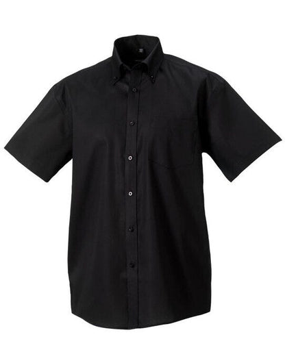 Russell Athletic Collection Russell Collection Mens SS NonIron Shirt - Black