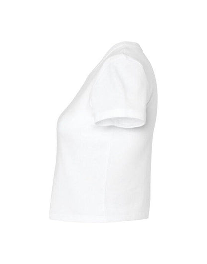 Bella + Canvas Bella Women's Micro Rib Baby Tee - Solid White Blend