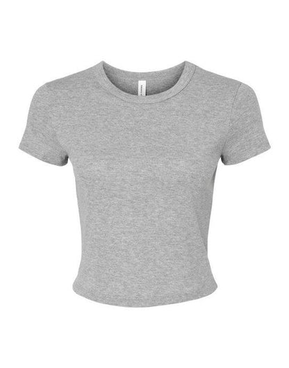Bella + Canvas Bella Women's Micro Rib Baby Tee - Athletic Heather