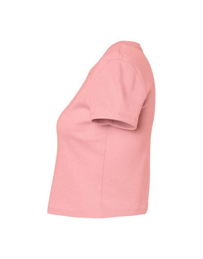 Bella + Canvas Bella Women's Micro Rib Baby Tee - Solid Pink Blend