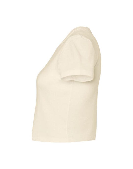 Bella + Canvas Bella Women's Micro Rib Baby Tee - Solid Natural Blend