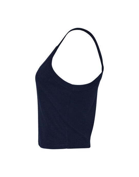 Bella + Canvas Bella Women's Micro Rib Strap Tank - Solid Navy Blend