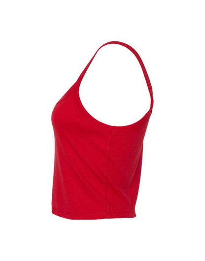 Bella + Canvas Bella Women's Micro Rib Strap Tank - Solid Red Blend