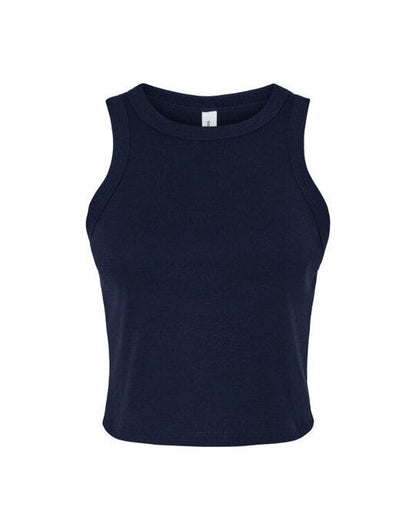 Bella + Canvas Bella Women's Micro Rib Racer Tank - Solid Navy Blend