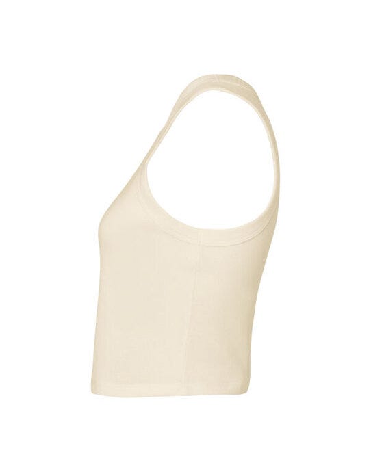 Bella + Canvas Bella Women's Micro Rib Racer Tank - Solid Natural Blend