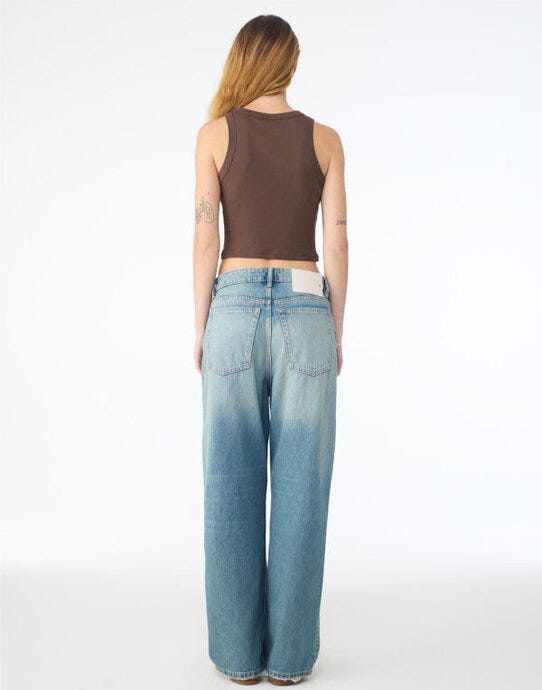 Bella + Canvas Bella Women's Micro Rib Racer Tank - Solid Cocoa Blend