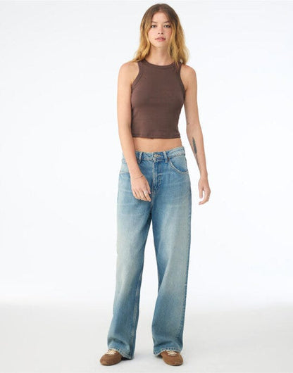 Bella + Canvas Bella Women's Micro Rib Racer Tank - Solid Cocoa Blend