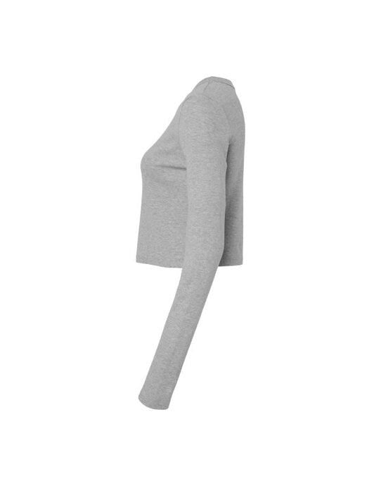 Bella + Canvas Bella Women's Micro Rib Long Sleeve Tee - Athletic Heather