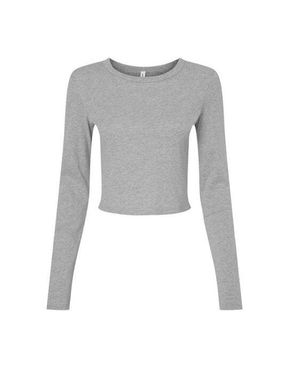 Bella + Canvas Bella Women's Micro Rib Long Sleeve Tee - Athletic Heather