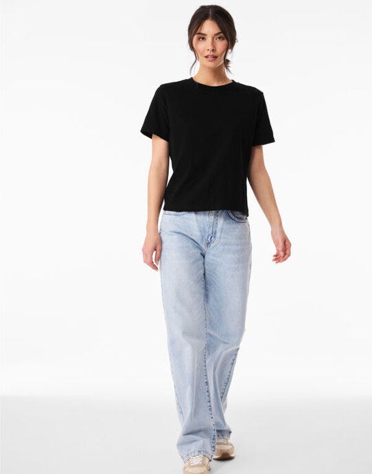 Bella + Canvas Women's Heavy Boxy Tee - Black