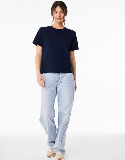 Bella + Canvas Women's Heavy Boxy Tee - Navy
