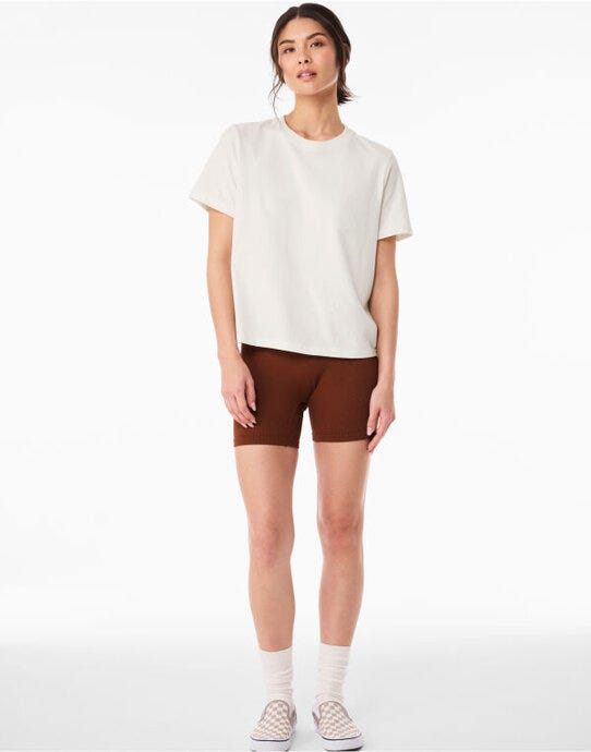 Bella + Canvas Women's Heavy Boxy Tee - Vintage White