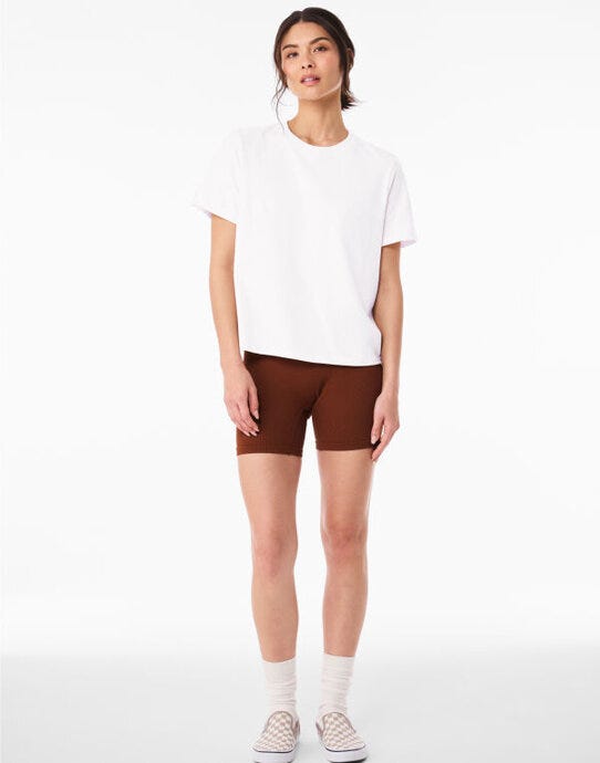 Bella + Canvas Women's Heavy Boxy Tee - White